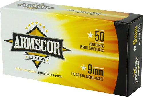 AFAC92N.jpg ARMSCOR 9MM LUGER 115GR FMJ - 50RD 20BX/CS