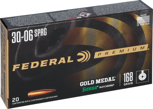 AGM3006M_1.jpg FEDERAL GOLD MEDAL 30-06 168GR - MATCHKING 20RD 10BX/CS