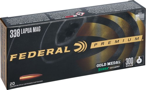 FEDERAL GOLD MEDAL 338 LAPUA - MAG 300GR MATCH 20RD 10BX/CS