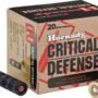 HORNADY CRITICAL DEFENSE 410 - 2.5" 1-SLUG/2-RB 20RD 10BX/CS