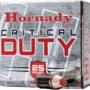 HORNADY CRITICAL DUTY 9MM - LUGER +P 135GR 25RD 10BX/CS