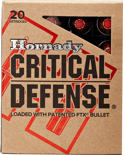 HORNADY CRITICAL DEFENSE 45 LC - 185GR FTX 20RD 10BX/CS