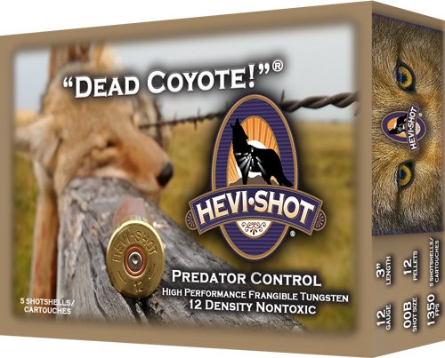 HEVI-SHOT DEAD COYOTE 12GA 3" - 1-1/2OZ #T 10RD 10BX/CS