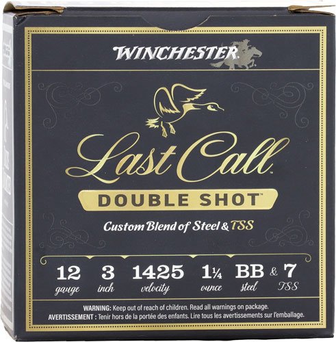 ALCDS1237.jpg WINCHESTER LAST CALL 12GA 3" - 1-1/4OZ #BB & #7 25RD 10BX/CS