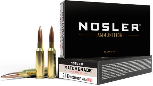 AN43455.jpg NOSLER MATCH 6.5 CM 140GR - CUSTOM COMP HPBT 20RD 10BX/CS