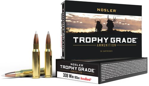 NOSLER TROPHY GRADE 308 WIN - 165GR ACCUBOND 20RD 10BX/CS