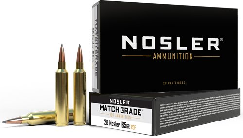 AN60141.jpg NOSLER MATCH GRADE 28 NOSLER - 185GR RDF HPBT 20RD 10BX/CS