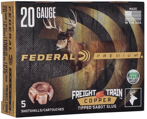 AP208FT.jpg FEDERAL FREIGHT TRAIN 20GA - 2.75" 300GR SABOT 5RD 50BX/CS