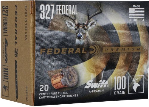 AP327SA.jpg FEDERAL PREMIUM 327 FEDERAL - 100GR A-FRAME JHP 20RD 10BX/CS