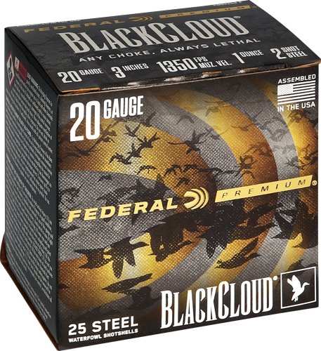 APWBX2092_1.jpg FEDERAL BLACK CLOUD 20GA 3" - 1OZ #2 1350FPS 25RD 10BX/CS