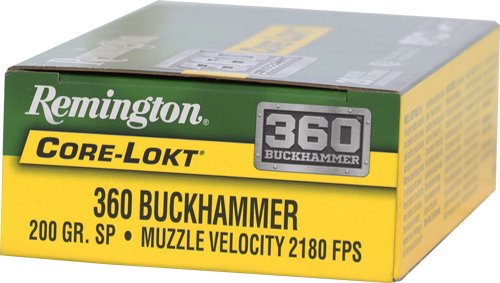 REMINGTON 360 BUCKHAMMER 200GR - CORE-LOKT SP 20RD 10BX/CS