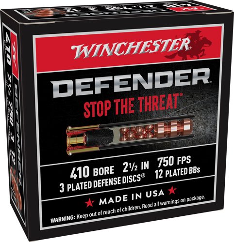 WINCHESTER PDX1 DEFENDER 410 - 2.5" 3DD/12BB 10RD 10BX/CS