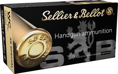 S&B 38 SPECIAL 148GR LEAD - WADCUTTER 50RD 24BX/CS