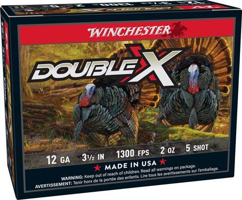 WINCHESTER DOUBLE-X 12GA 3" - 1-3/4OZ #5 10RD 10BX/CS