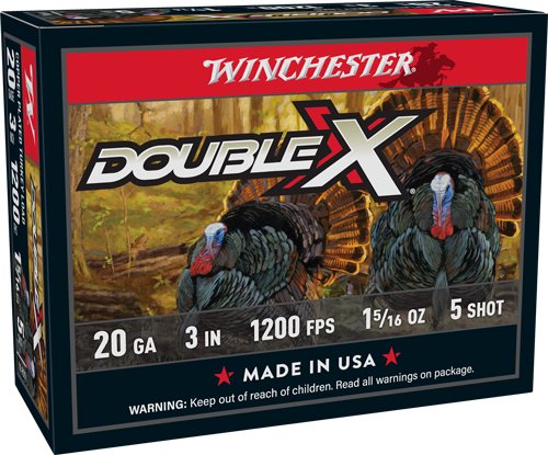 WINCHESTER DOUBLE-X 20GA 3" - 1-5/16OZ #5 10RD 10BX/CS
