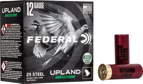 AUSH126.jpg FEDERAL UPLAND STEEL 12GA - 2.75" 1-1/8OZ #6 25RD 10BX/CS