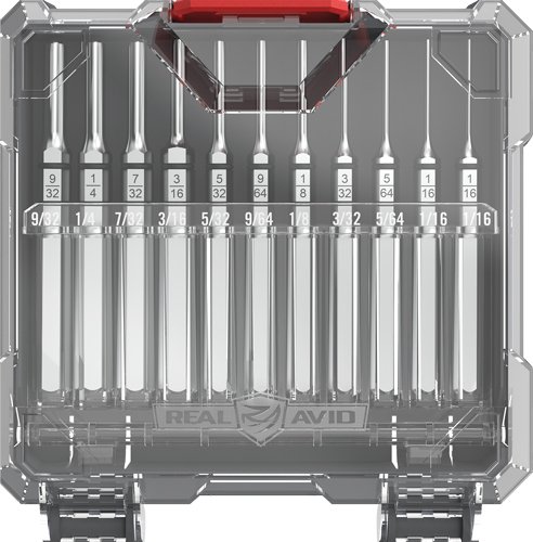 AVAPKRP.jpg REAL AVID ACCU-PUNCH SET - 11 PIECE ROLL PIN PUNCH SET