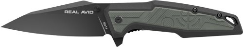 AVRAV1.jpg REAL AVID RAV-1 KNIFE MANUAL - 3.25" BLADE GREEN/BLACK