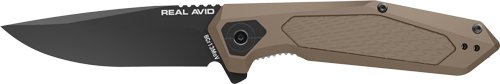 AVRAV3.jpg REAL AVID RAV-3 KNIFE ASSISTED - FOLDING 3.25" BLADE TAN