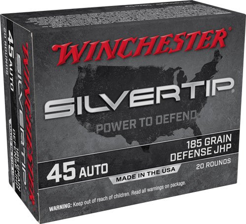 AW45AST.jpg WINCHESTER SILVERTIP 45 ACP - 185GR HP 20RD 10BX/CS
