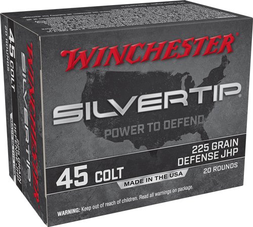 AW45CST.jpg WINCHESTER SILVERTIP 45 LC - 225GR HP 20RD 10BX/CS