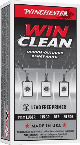 WINCHESTER WINCLEAN 9MM LUGER - 115GR JSP 50RD 10BX/CS