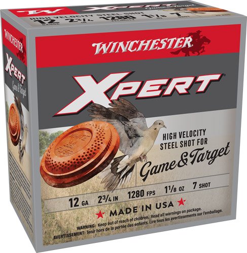 AWE12GTH7_1.jpg WINCHESTER XPERT STEEL 12GA - 2.75" 1-1/8OZ #7 25RD 10BX/CS