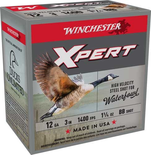 AWEX123HBB_1.jpg WINCHESTER XPERT STEEL 12GA 3" - 1-1/4OZ #BB 1400FPS 25RD 10B/C