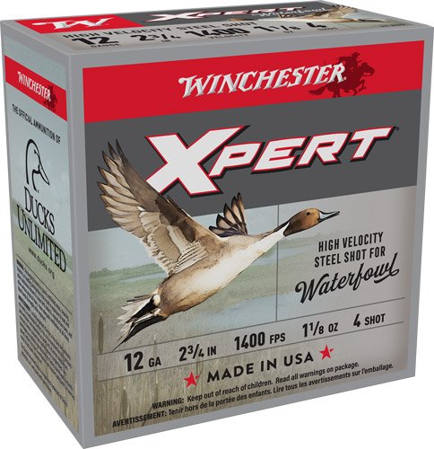 WINCHESTER XPERT 12GA 2.75" - 1-1/8OZ #4 1400FPS 25RD 10BX/C