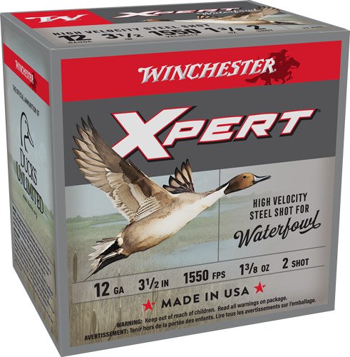 AWEX12L2_1.jpg WINCHESTER XPERT STEEL 12GA - 3.5" 1-3/8OZ #2 25RD 10BX/CS