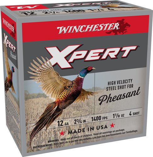AWEXP12H4.jpg WINCHESTER XPERT STEEL 12GA - 2.75" 1-1/8OZ #4 25RD 10BX/CS