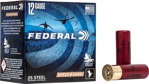 AWF1421.jpg FEDERAL SPEED SHOK 12GA 3" - 1-1/4OZ #1 1450FPS 25RD 10BX/C