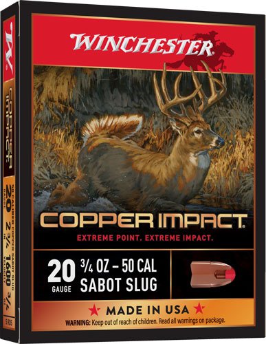AX20CLF_NEW_1.jpg WINCHESTER COPPER IMPACT 20GA - 2.75" 3/4OZ SABOT 5RD 20BX/CS
