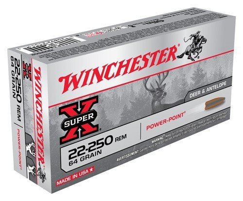 AX222502_1_1.jpg WINCHESTER SUPER-X 22-250 REM - 64GR POWER POINT 20RD 10BX/CS
