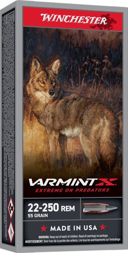 WINCHESTER VARMINT-XP 22-250 - REM 55GR POLY TIP 20RD 10BX/CS