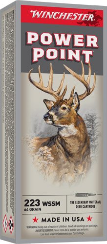 WINCHESTER SUPER-X 223 WSSM - 64GR POWER POINT 20RD 10BX/CS