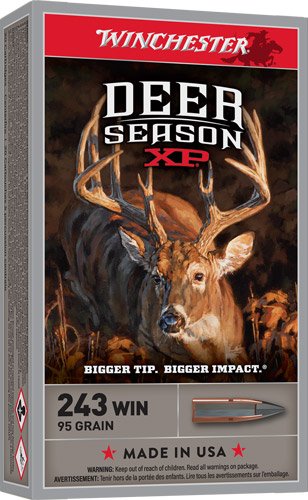 WINCHESTER DEER SEASON XP - 243 WIN 95GR JSP 20RD 10BX/CS