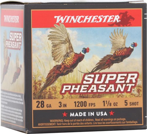 AX283PH5.jpg WINCHESTER SUPER PHEASANT 28GA - 3" 1-1/8OZ #5 25RD 10BX/CS