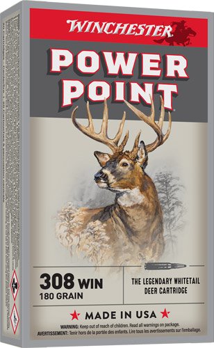 WINCHESTER SUPER-X 308 WIN - 180GR POWER POINT 20RD 10BX/CS