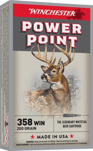 WINCHESTER SUPER-X 358 WIN - 200GR POWER POINT 20RD 10BX/CS