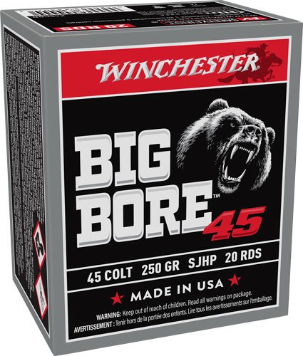 AX45CBB.jpg WINCHESTER BIG BORE 45 LC - 250GR JHP 20RD 10BX/CS