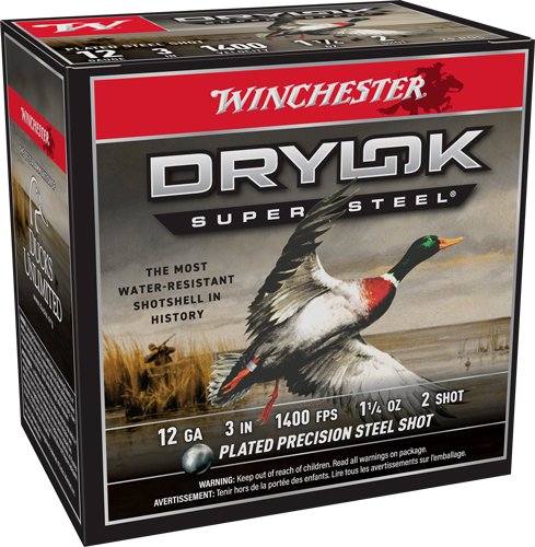WINCHESTER DRYLOK 12GA 3" - 1-1/4OZ #2 25RD 10BX/CS