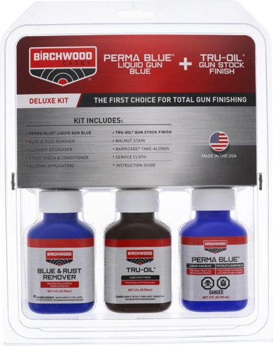 B/C DELUXE PERMA BLUE/TRU-OIL - COMPLETE FINISHING KIT