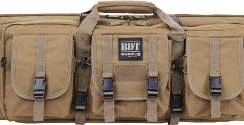 BULLDOG 36" SINGLE TACTICAL CS - 3 LARGE ACCESSORY POCKETS TAN