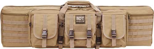 BULLDOG 42" DOUBLE TACTICAL CS - 3 LARGE ACCESS POCKETS TAN
