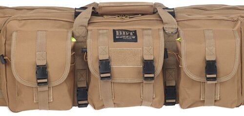 BULLDOG 37" SINGLE TACTICAL CS - 3 LARGE ACCESSORY POCKETS TAN