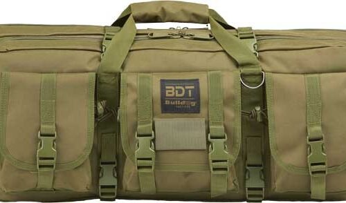 BULLDOG 43" SINGLE TACTICAL CS - 3 LARGE ACCESSORY POCKETS GRN