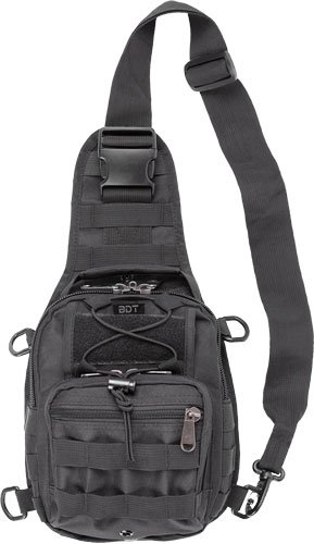 BDT407B.jpg BULLDOG BDT X-SMALL SLING BAG` - W/MOLLE WEBBING BLACK