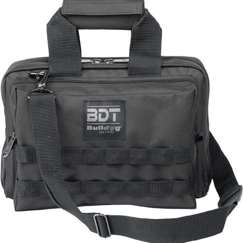 BDT917B.jpg BULLDOG DELUXE 2 PISTOL RANGE - BAG W/MOLLE BLACK