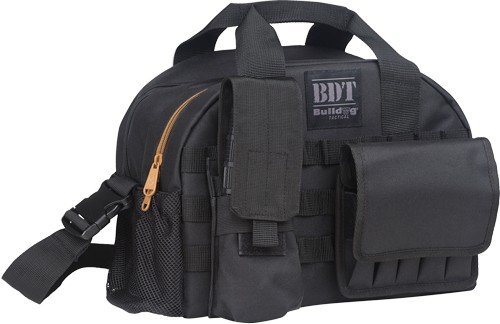 BDT940B.jpg BULLDOG TACTICAL RANGE BAG W/ - MOLLE MAG POUCHES BLACK